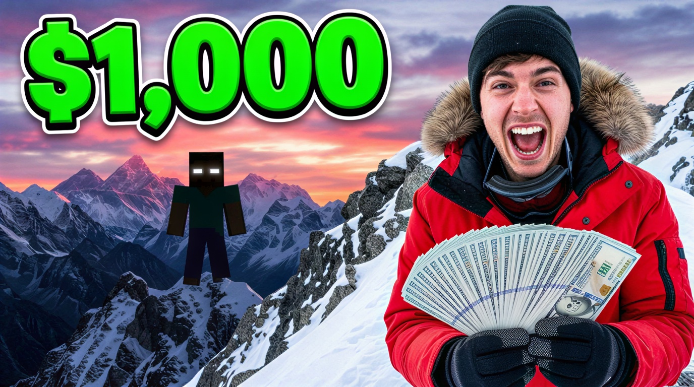 I found Herobrine in the mount everest, include that I won 1000$ as a challenge 