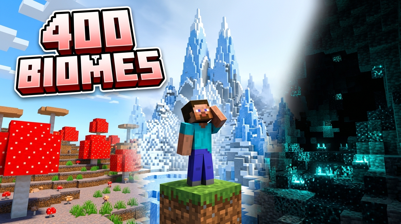 ESTE MOD TIENE 400 BIOMAS Y ES UNA PASADA / MINECRAFT