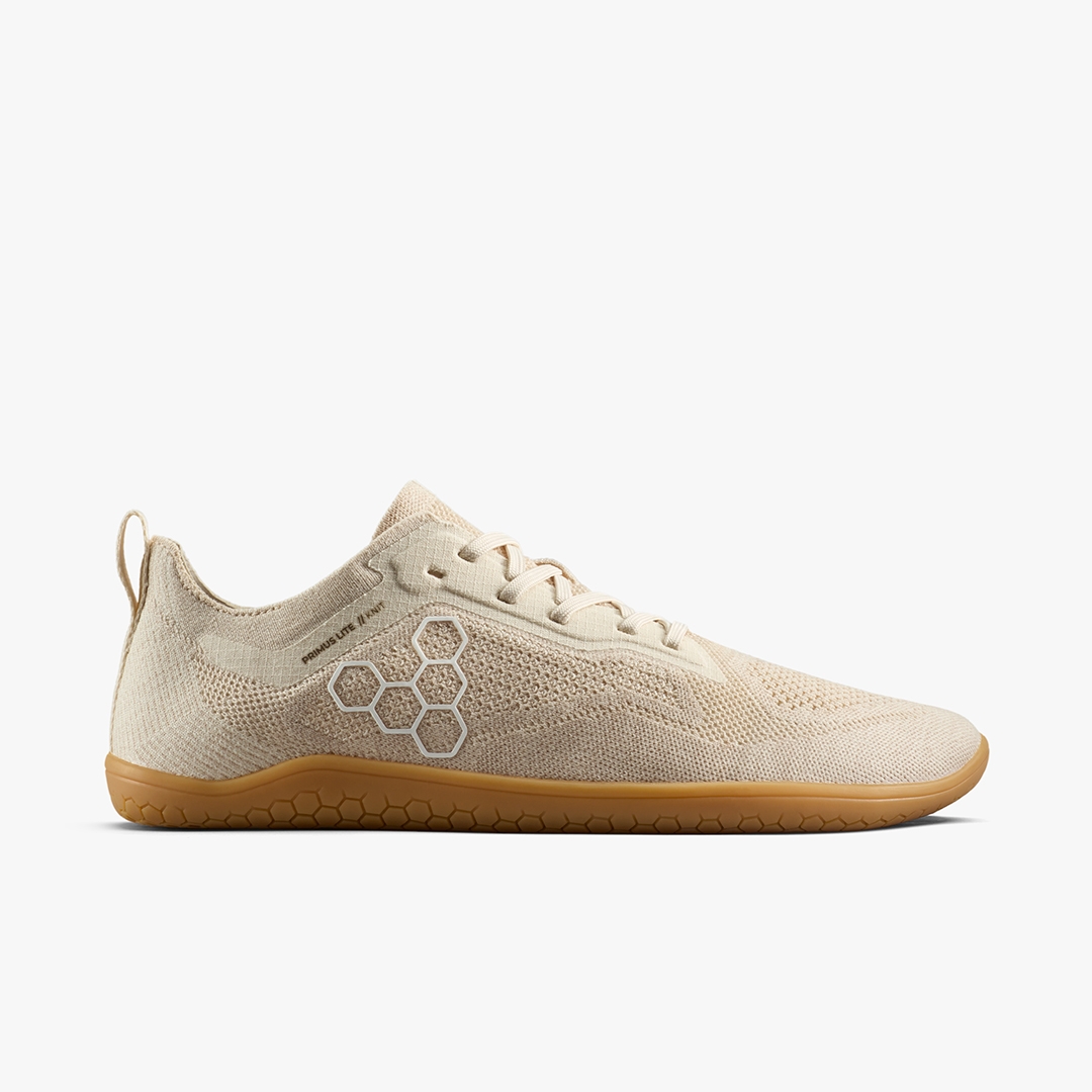 Vivobarefoot Primus Lite Knit Natural Womens Barefoot Training, Gym, Workout, Running