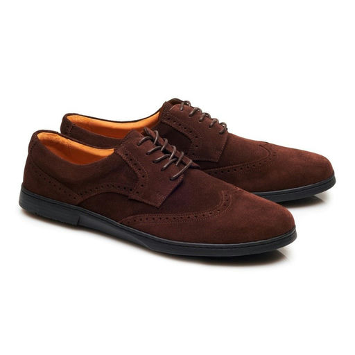 Briq Brogue Velours Brown