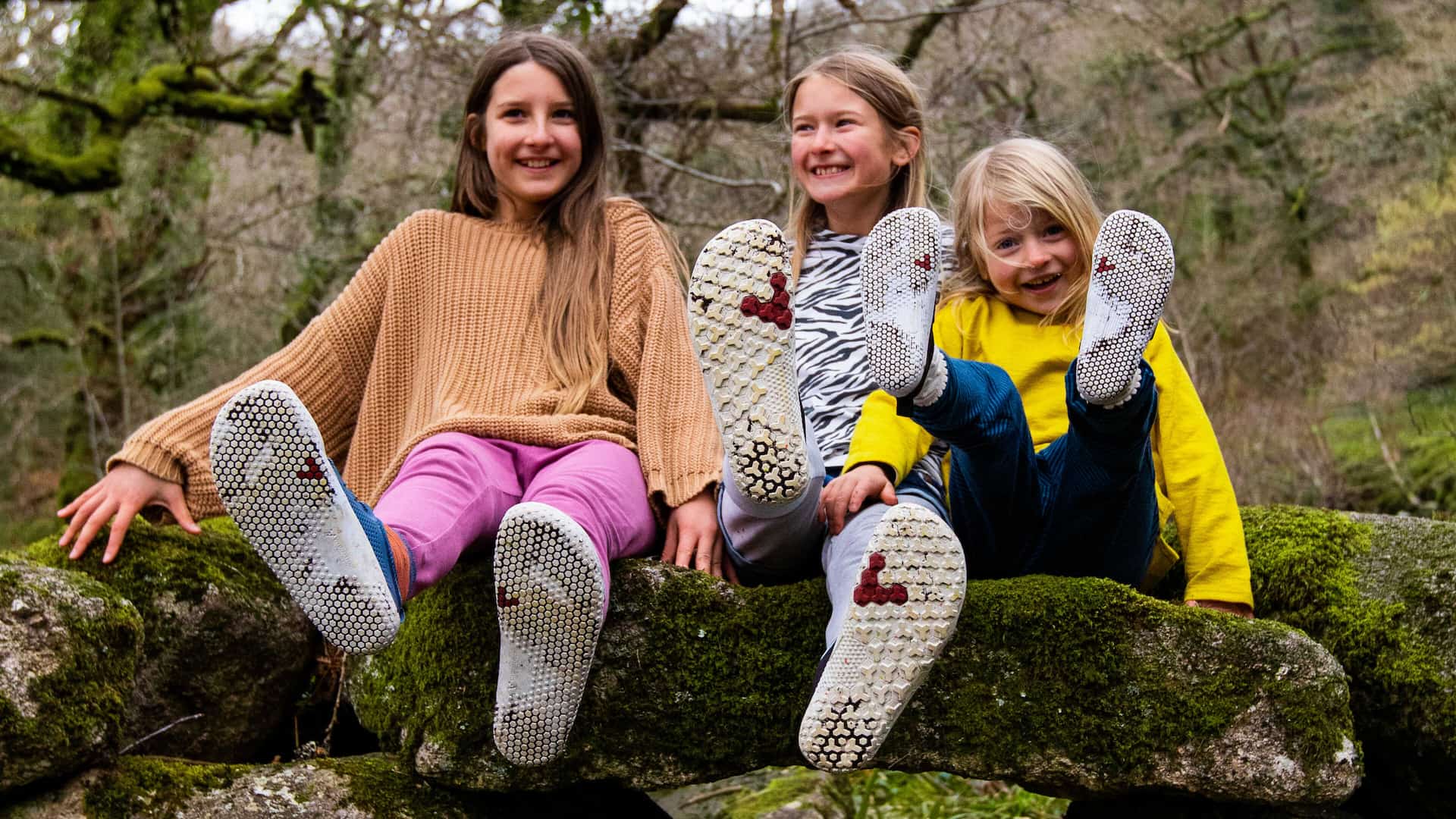 Kids wearing ivobarefoot shoes