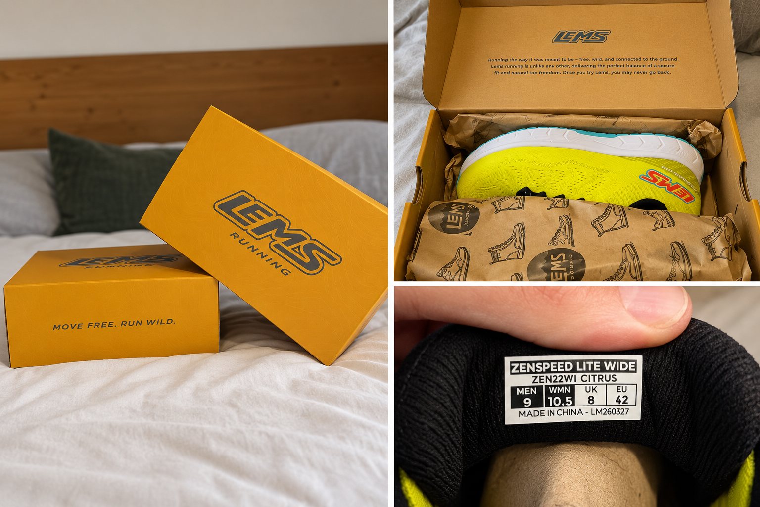 ZENSPEED Lite packaging and size label