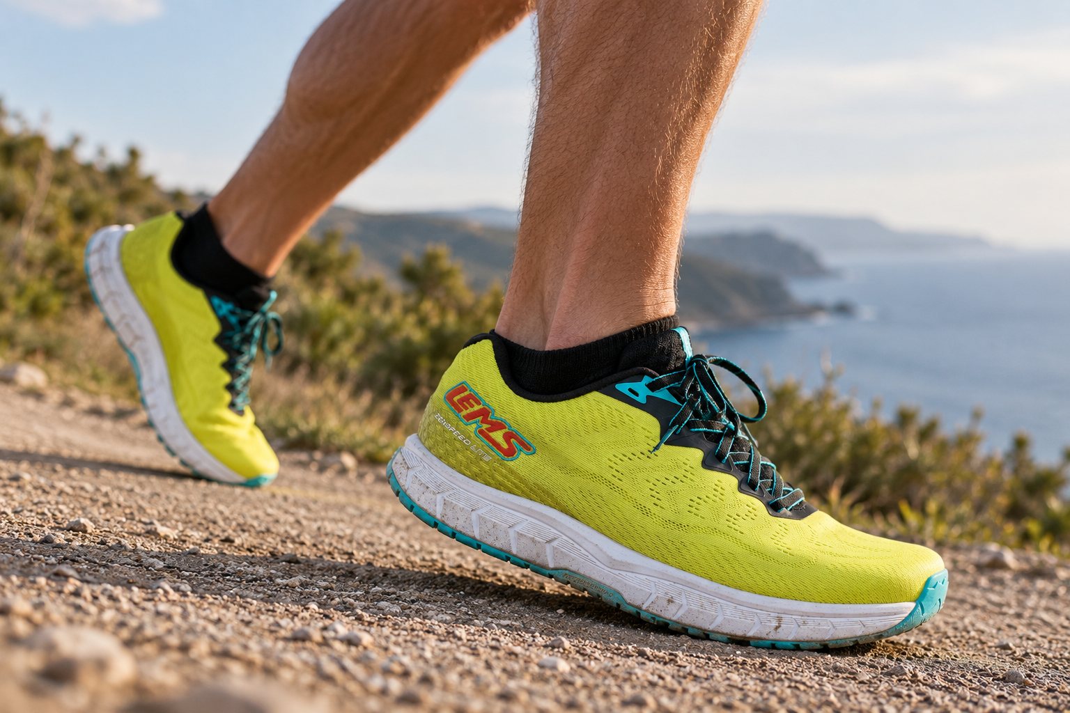 Citrus ZENSPEED Lite on a gravelly coastal running surface