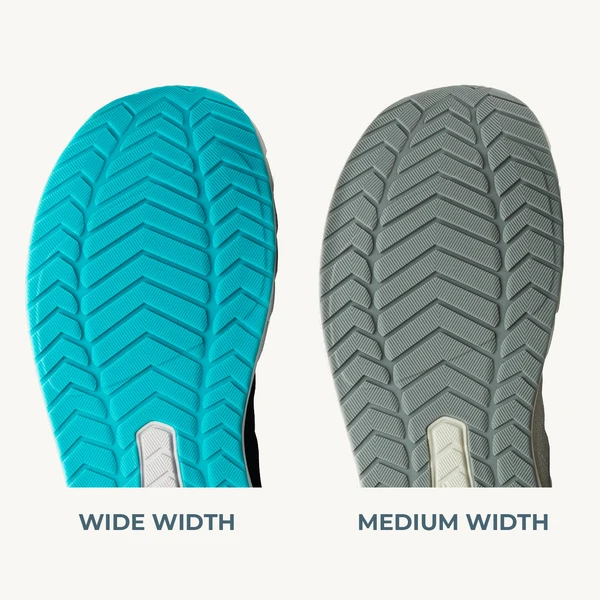 ZENSPEED Lite Wide and Medium outsole width comparison