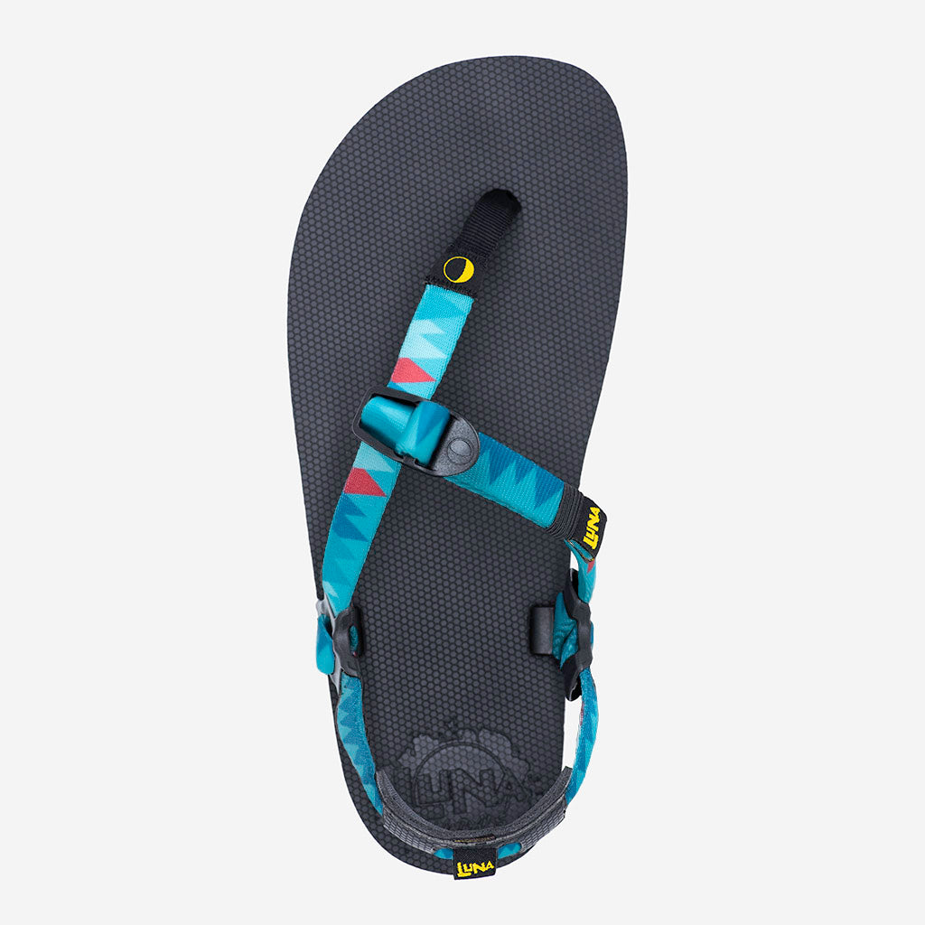 Luna barefoot sandal topview