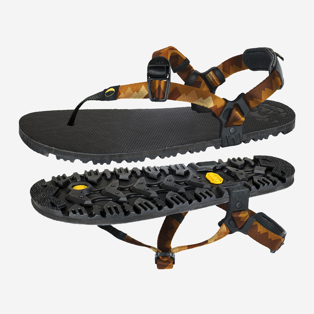 a pair of Luna barefoot sandals