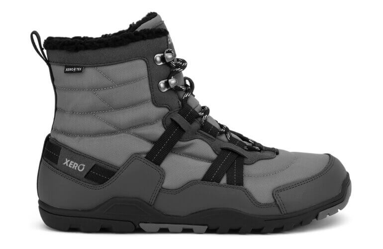 Side view of a Xero Alpine barefoot shoe