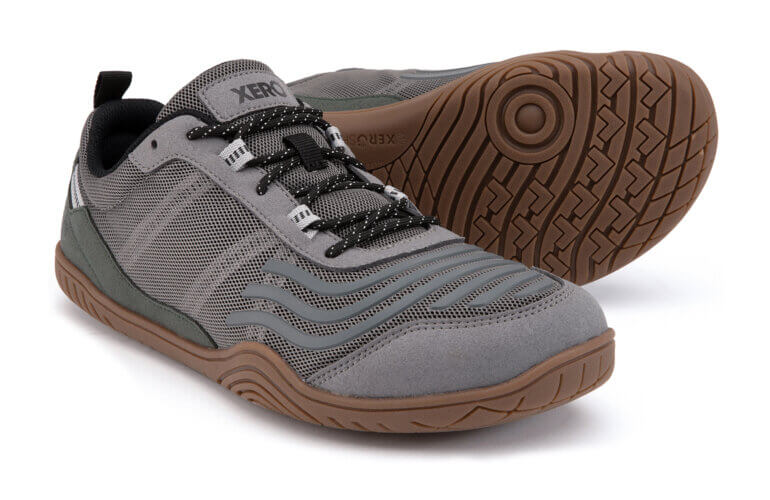 A pair of Xero 360 barefoot shoes