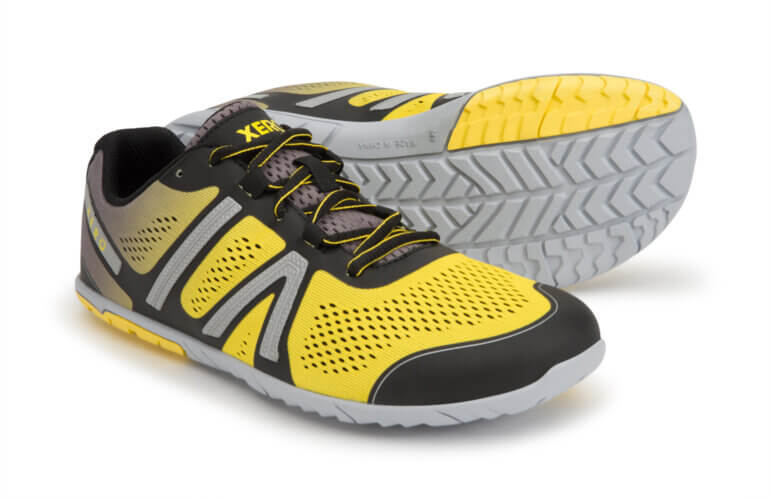 A pair of Xero HFS barefoot shoes