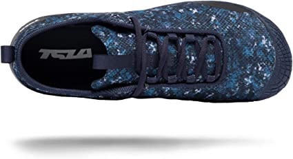TSLA running barefoot shoe top side