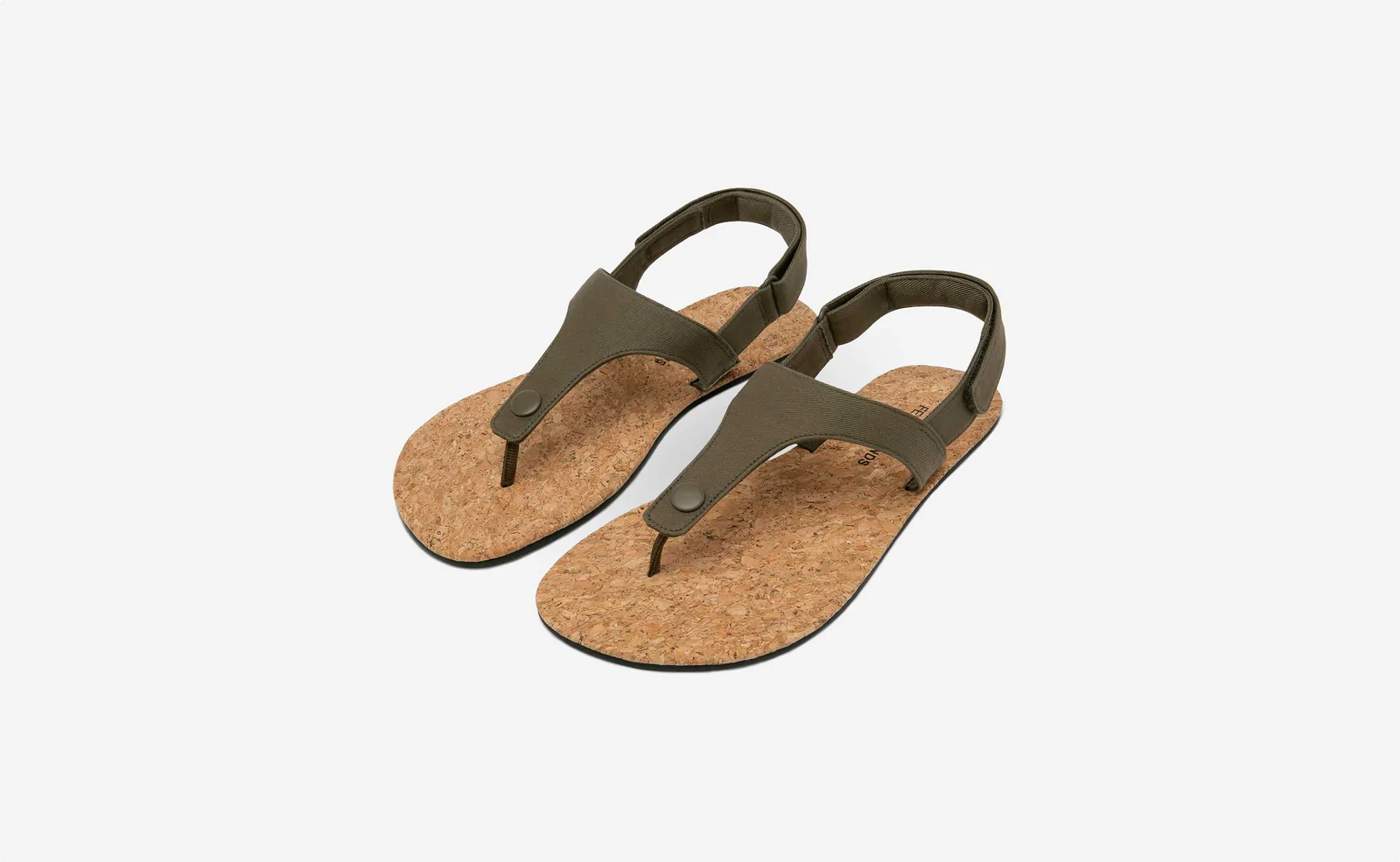 Feelgrounds Seaside Twill barefoot sandals on a white background