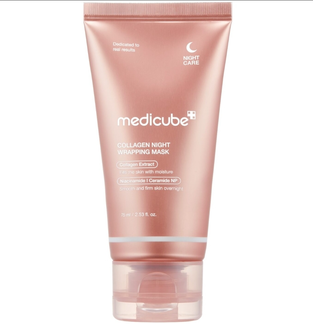 Medicube – Mascarilla de envoltura nocturna de colágeno, 75 ml