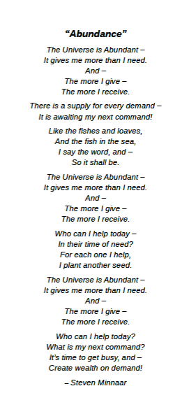 02501 – Abundance – A Poem