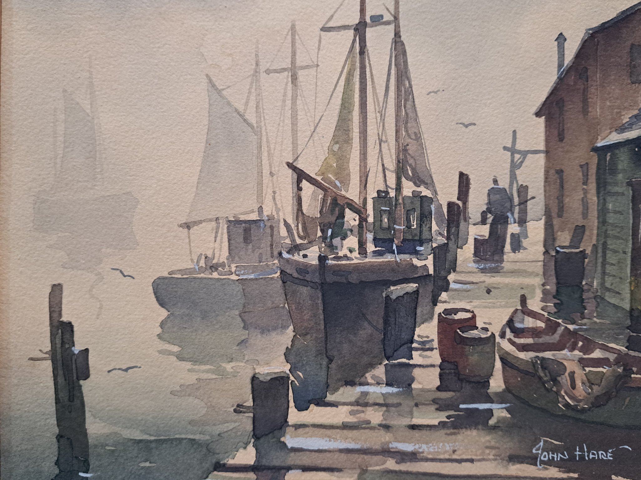 Original Watercolor Painting by John Hare