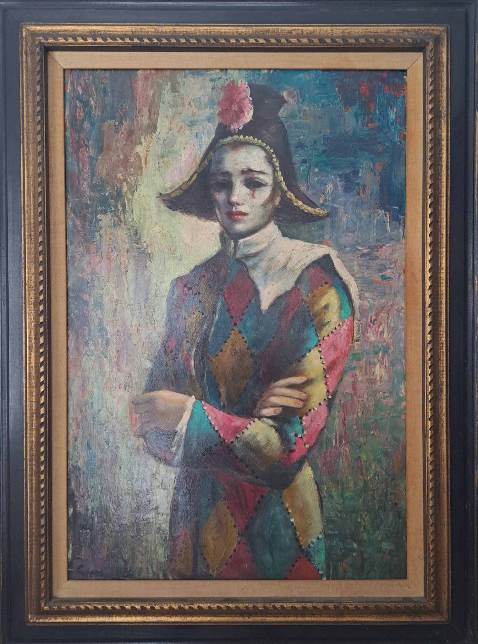 Harlequin Painting by Harold Stephenson/Abruzzi