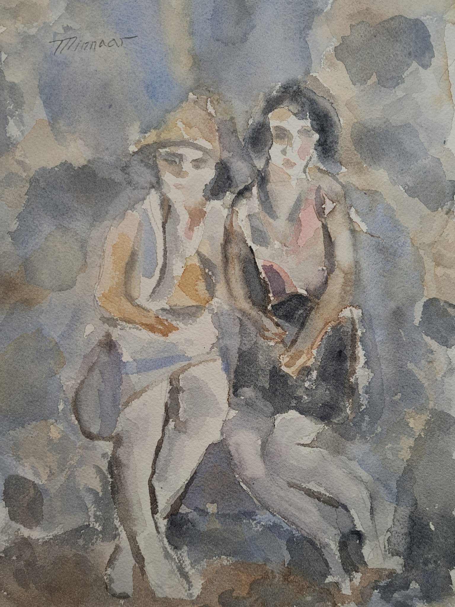 Original Minnaar Watercolor Painting