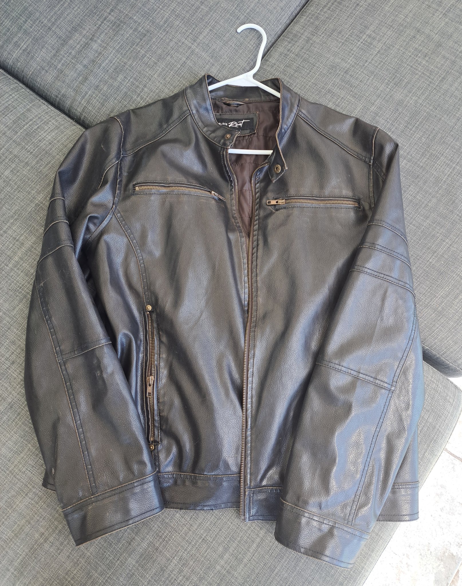 Large Black Rivet Jacket