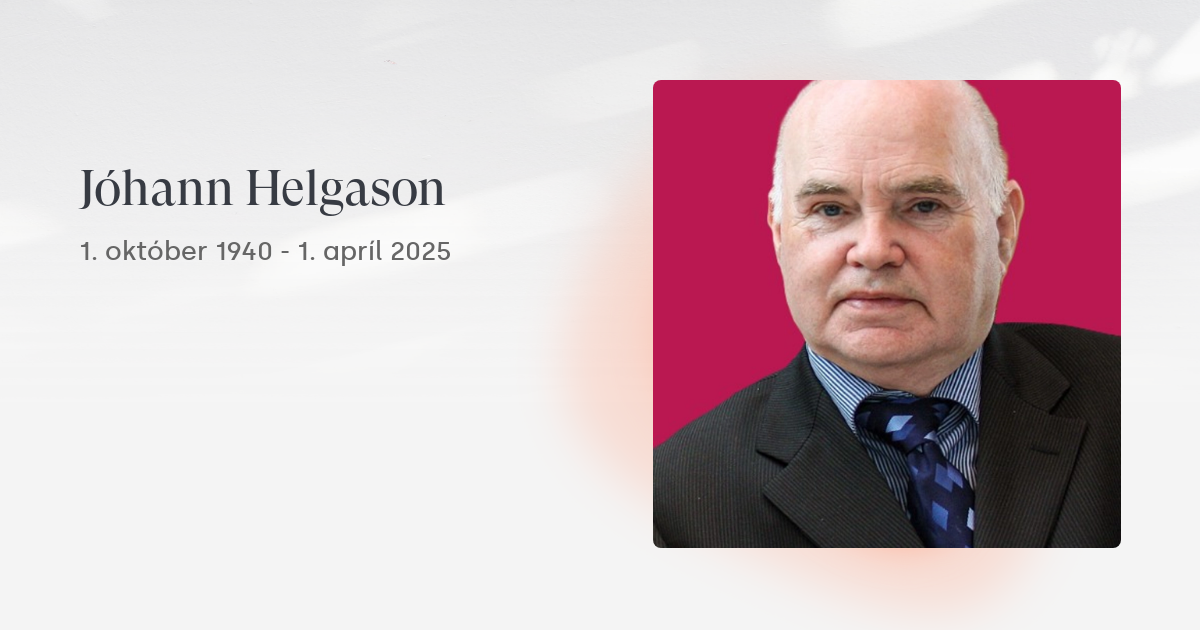 Minningarsíða - Jóhann Helgason