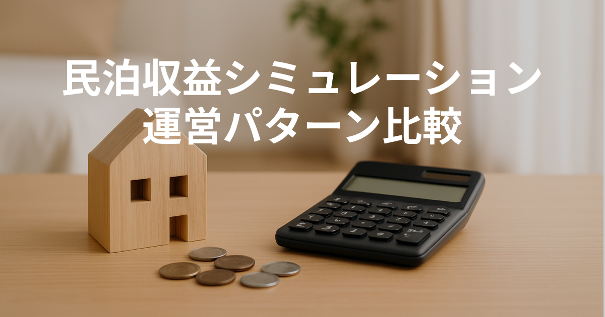 民泊収益シミュレーター公開!5つの運営パターンで初期費用と月次キャッシュフローを一気に比較