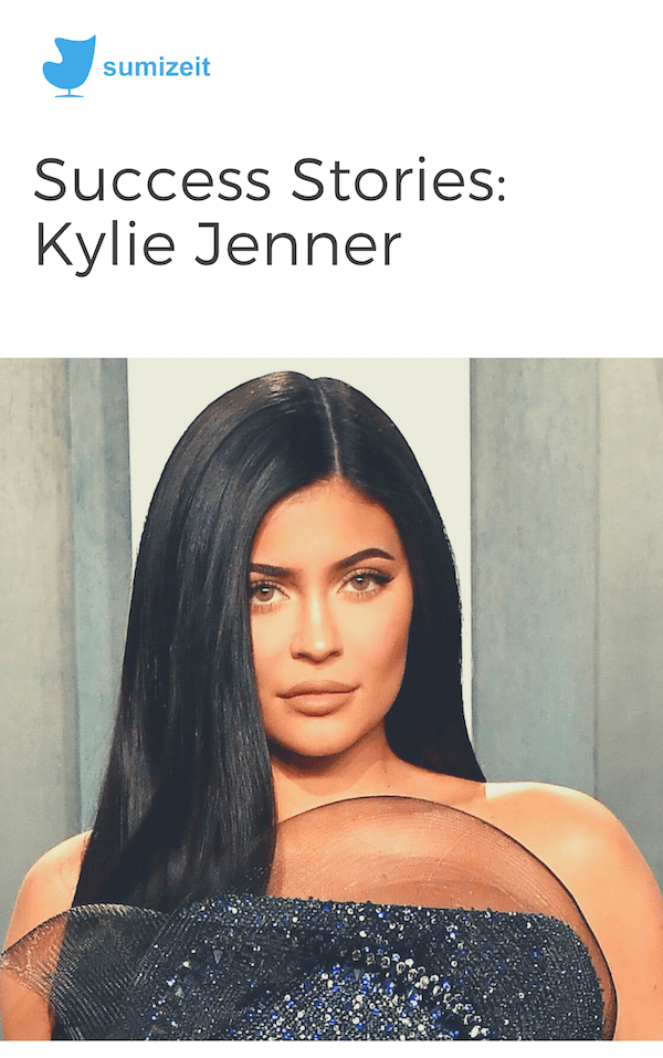 book summary - Kylie Jenner by Sumizeit Team