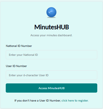 Login Screen Screenshot
