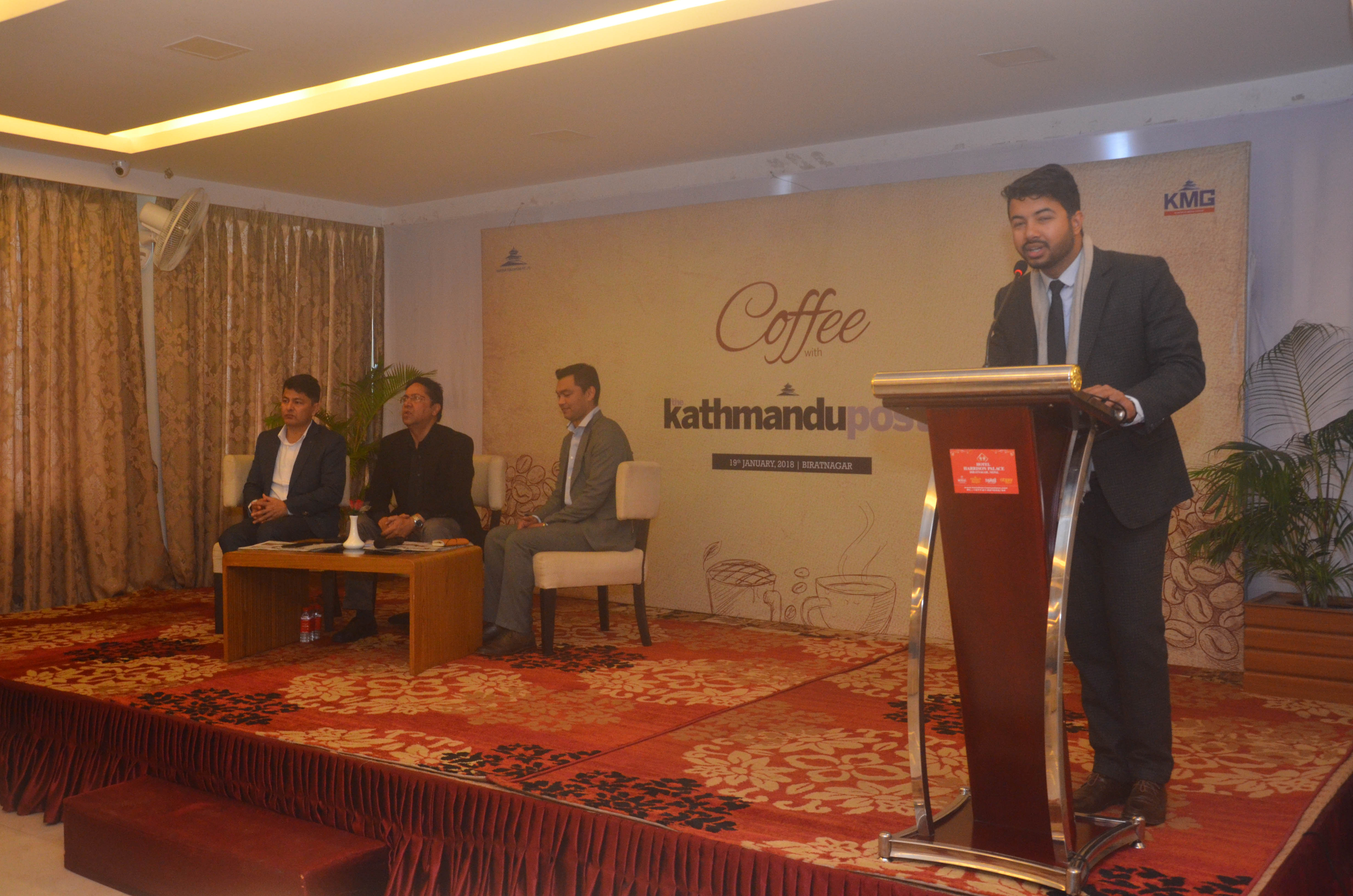 Brand Manager Achal Satyal welcoming attendees.