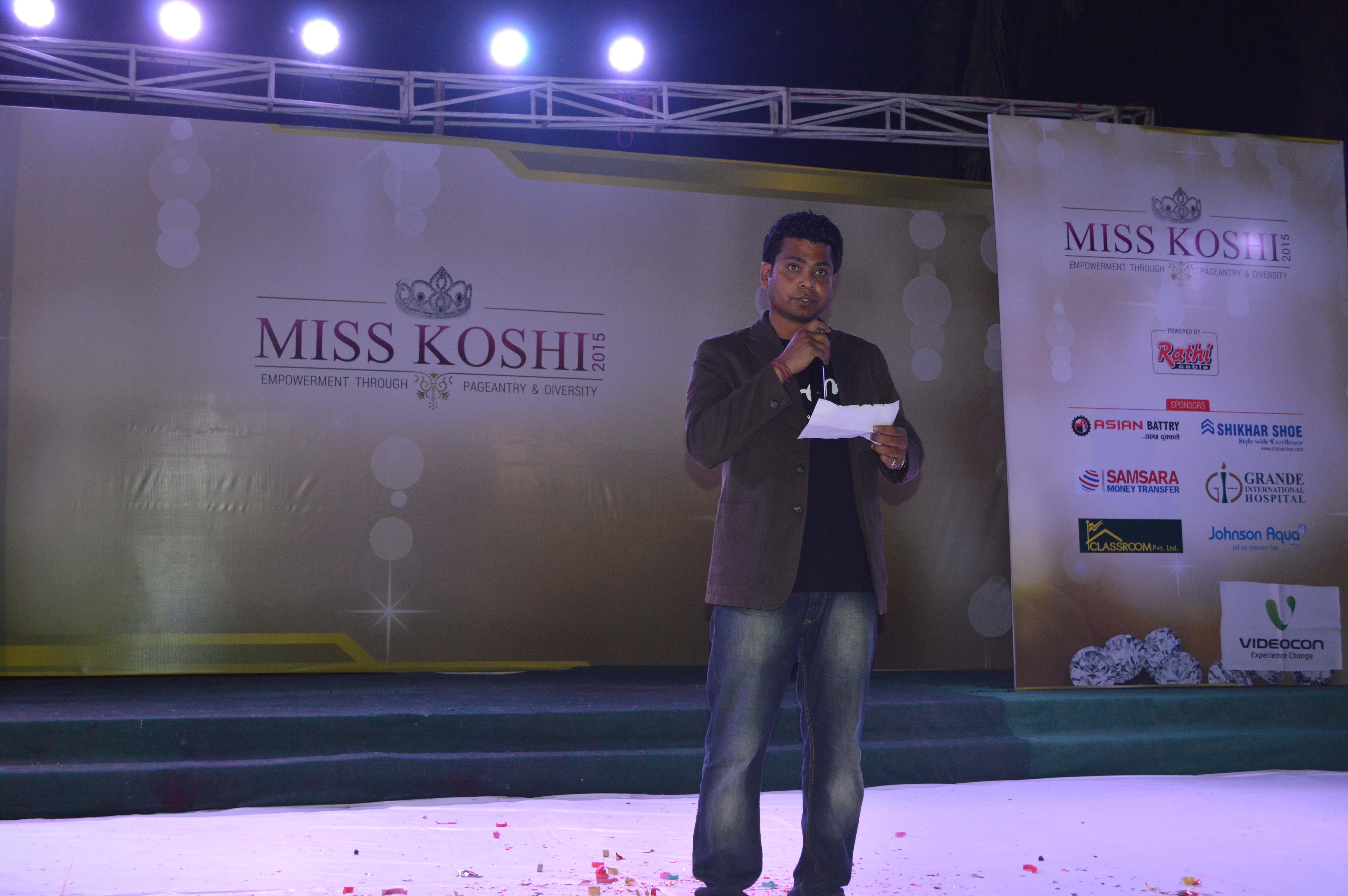 Welcome speech by Event Manager Rikesh Karna.