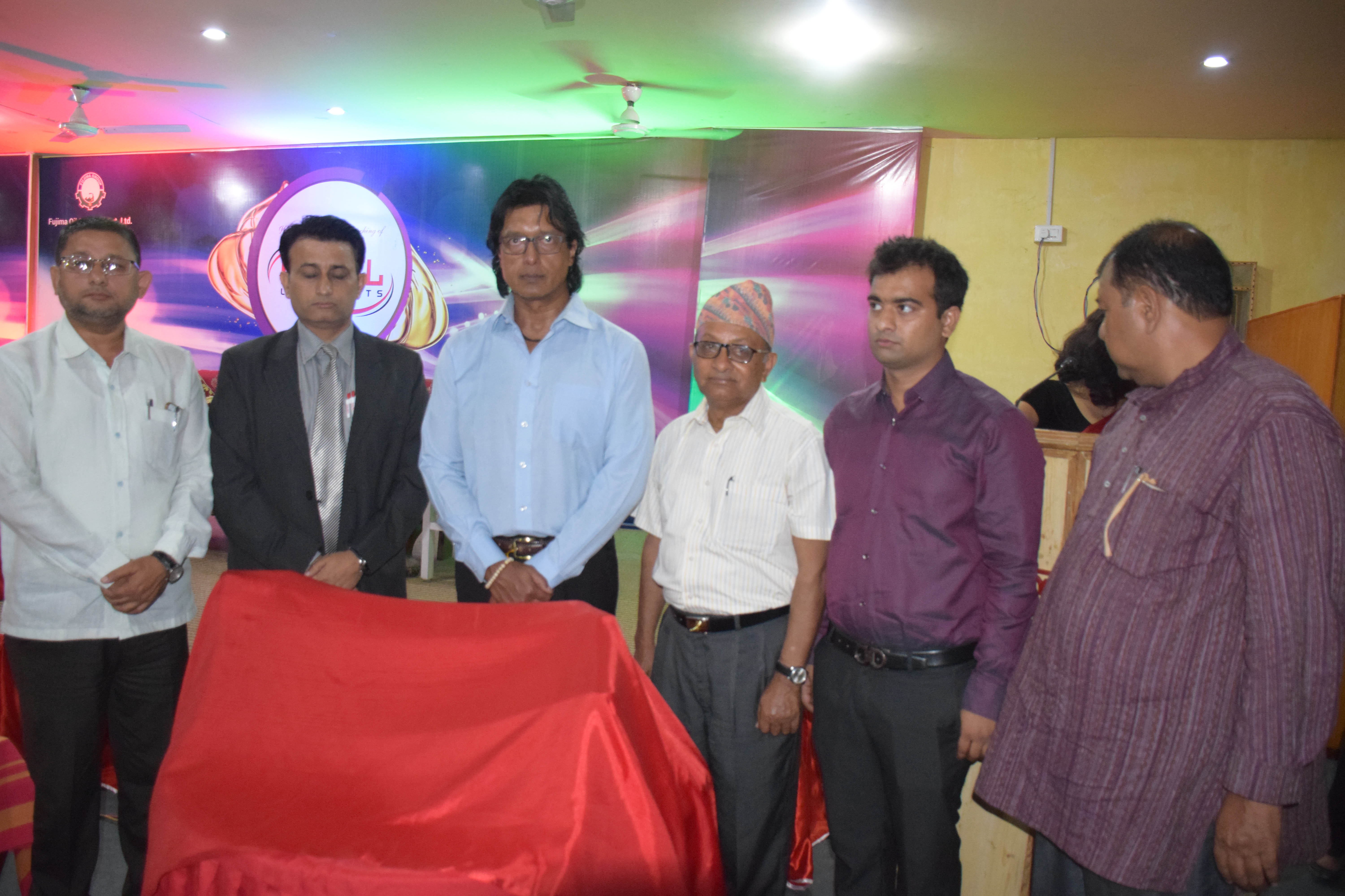 Product unveiling by Brand Ambassador Rajesh Hamal