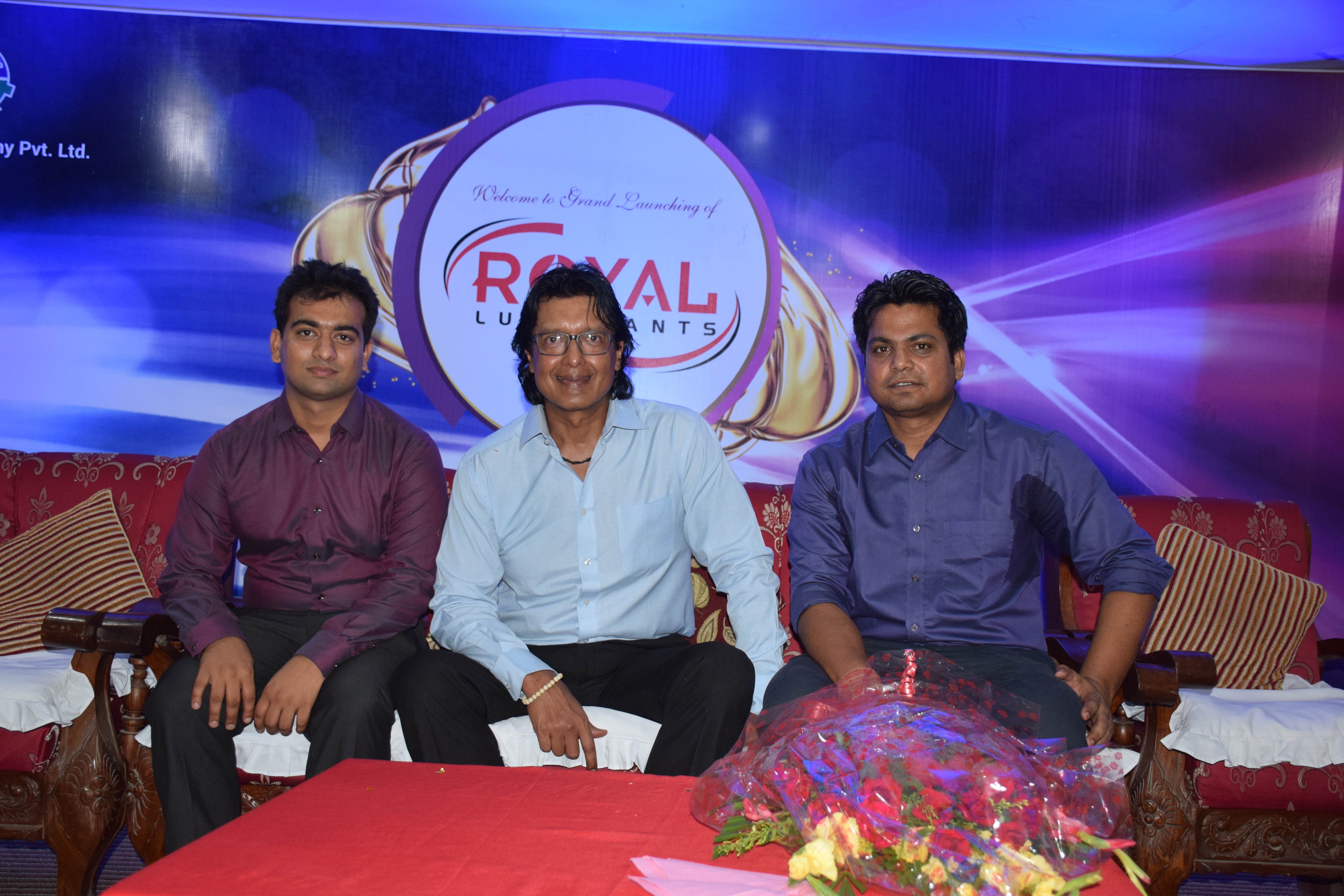 Together Director of Fujima Oil Company Raghav Koirala, Brand Ambassador Rajesh Hamal and Event Manager Rikesh Karna