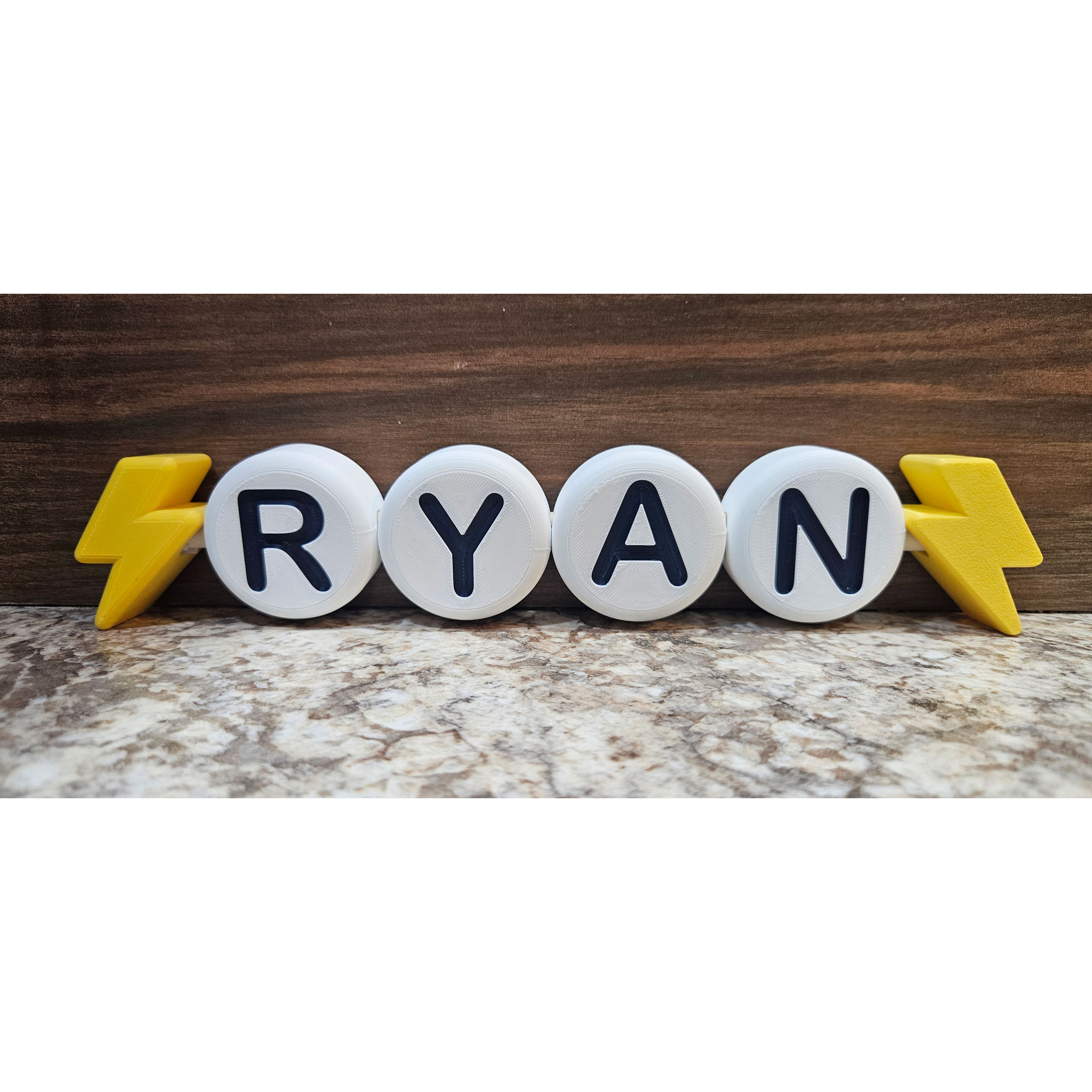Giant Bead Best Friend Bracelet Name