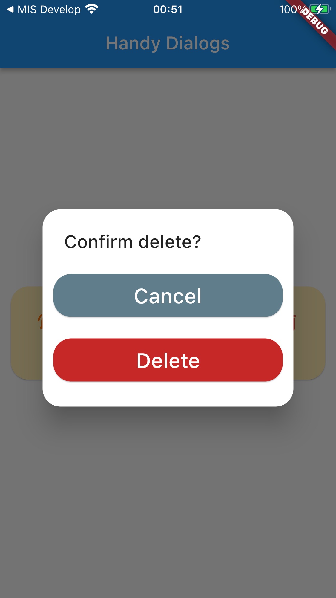 Delete Confirmation