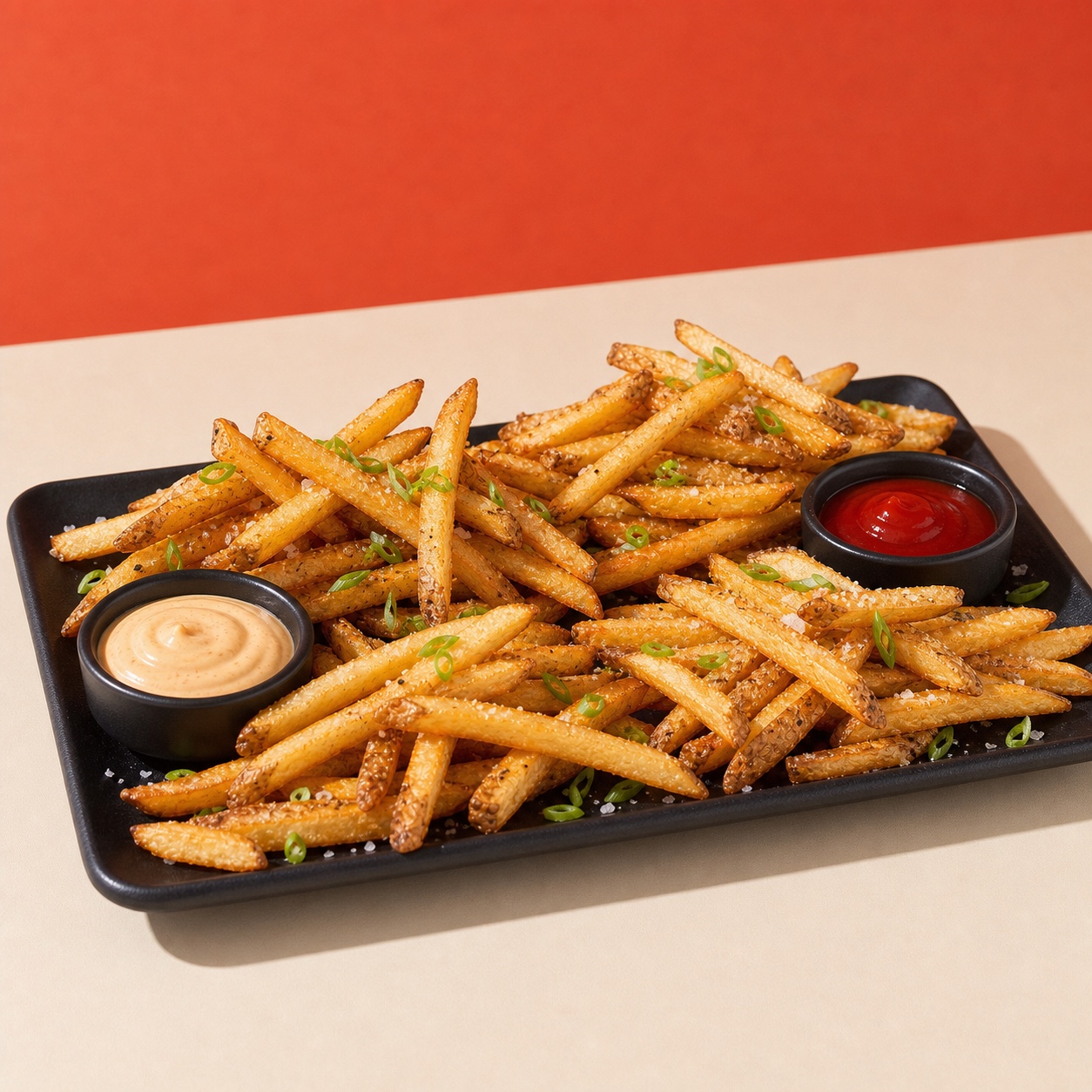 Skin-on fries sharing tray