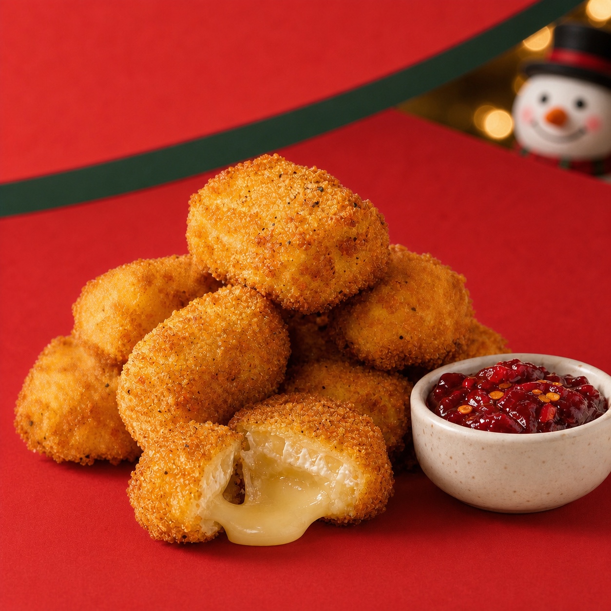 Fried Brie bites