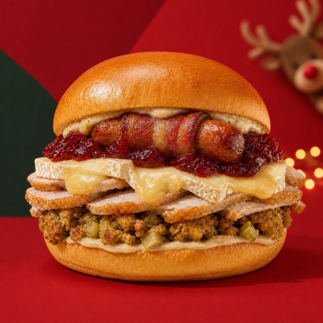 The Turkey Dinner Burger