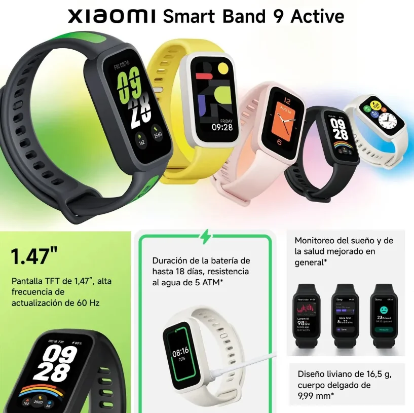 Pantalla Xiaomi Band 9 Active