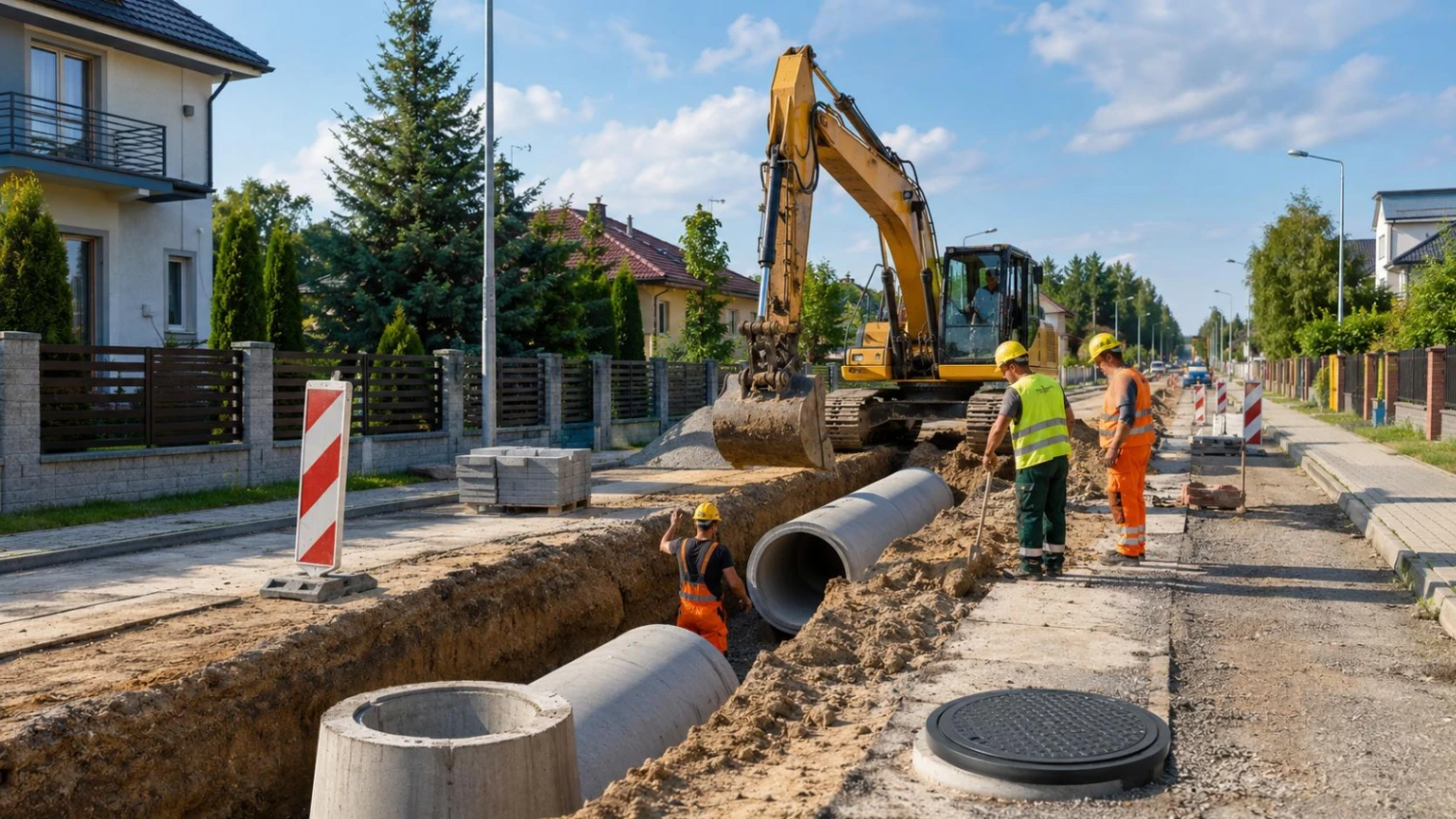 Kanalizacja na Białołęce w 2026 roku – które ulice są w planach MPWiK?