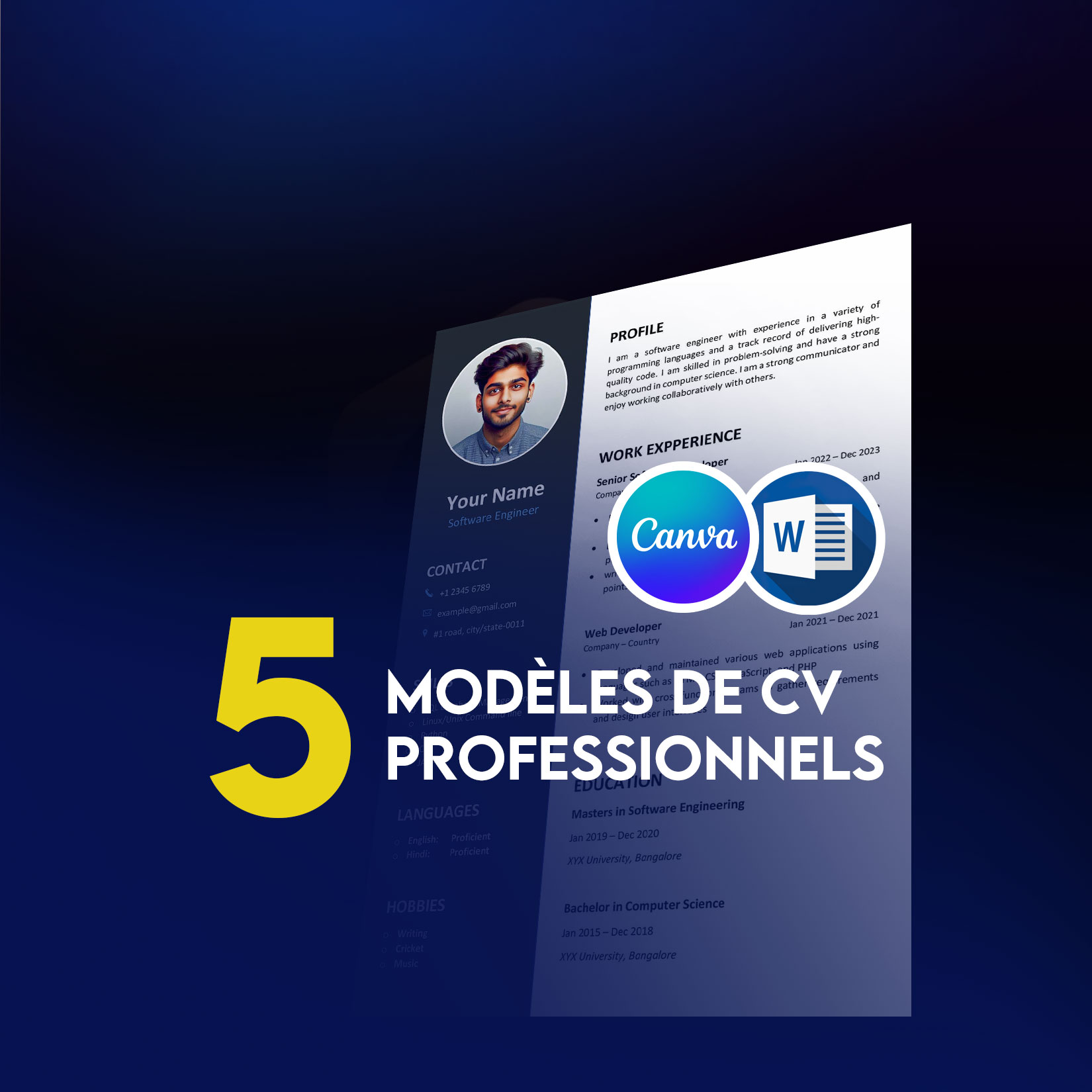 5 modèles de CV professionnels