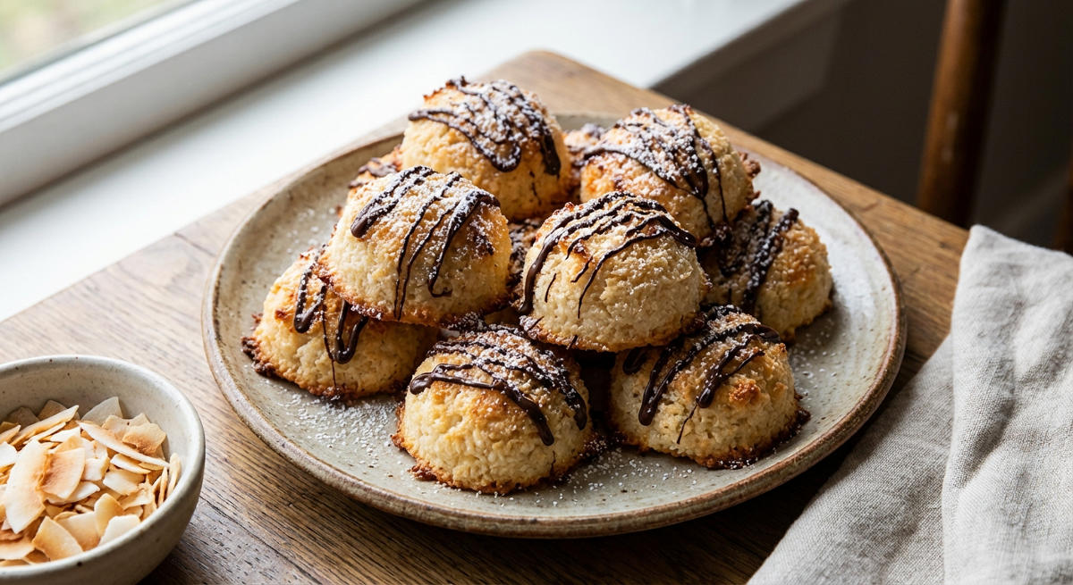 Vegane Kokosmakronen