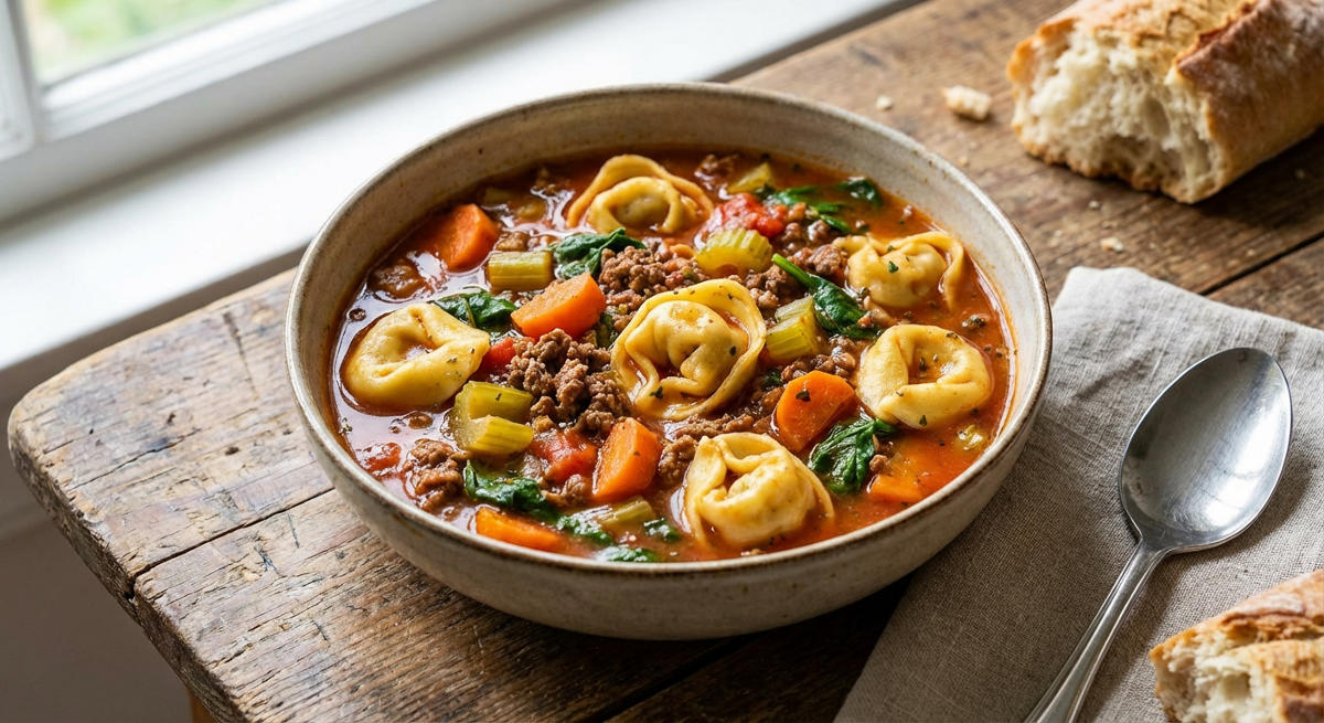 Tortellini-Hackfleisch-Eintopf