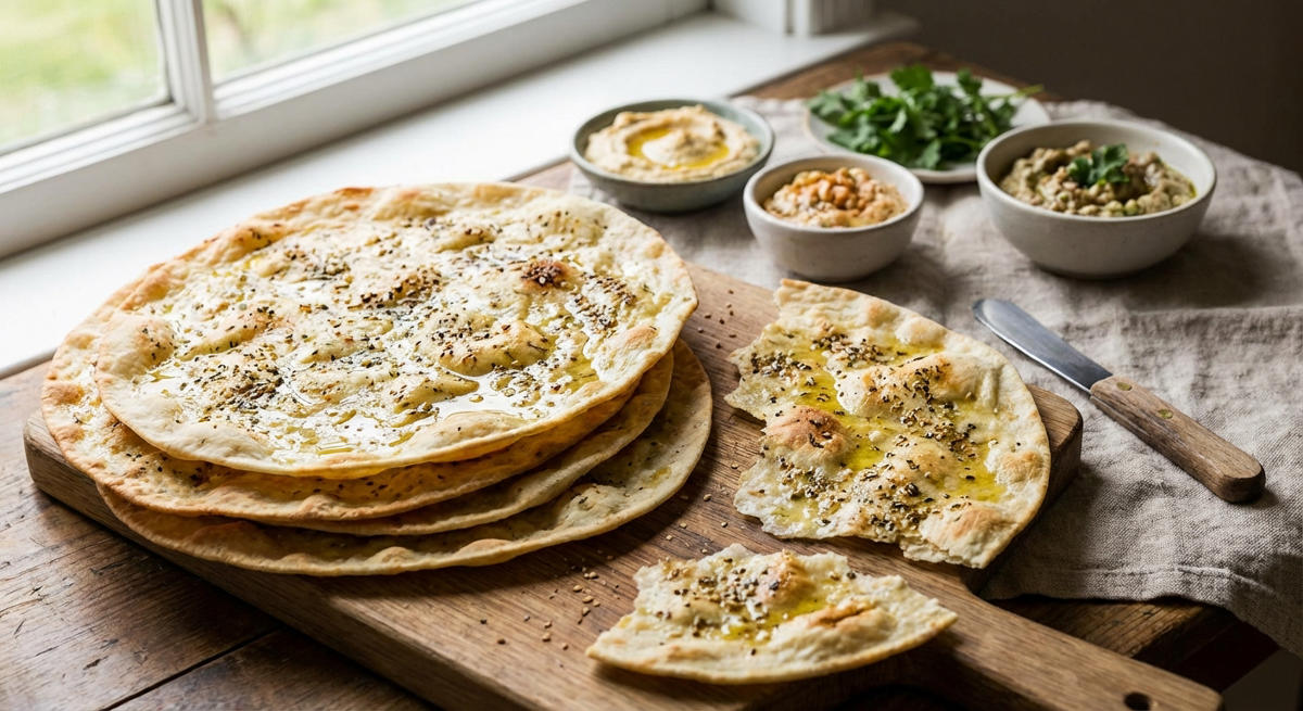 Hausgemachte Lavash-Fladen
