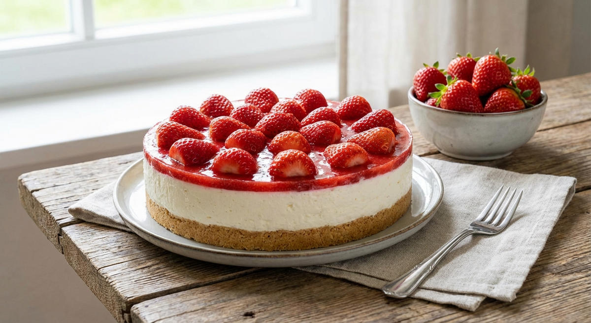 Erdbeerkuchen ohne Backen