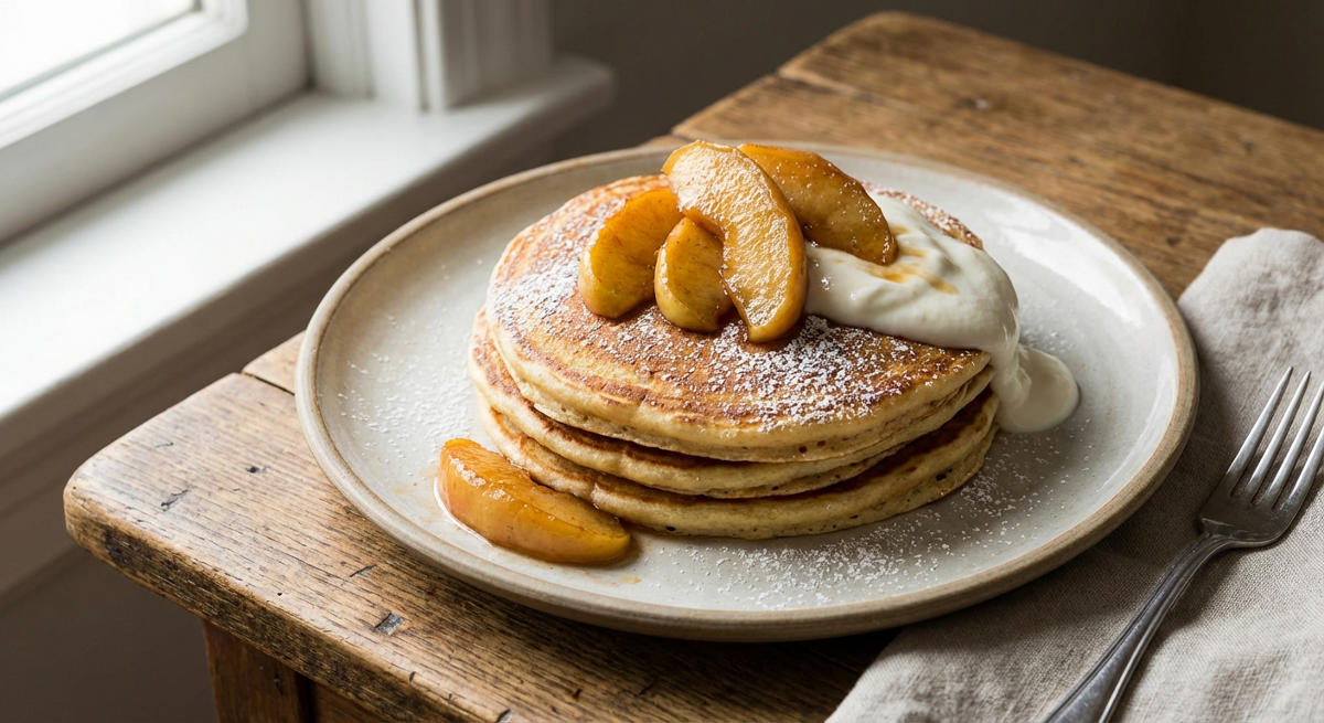 Apfel-Joghurt Pfannkuchen