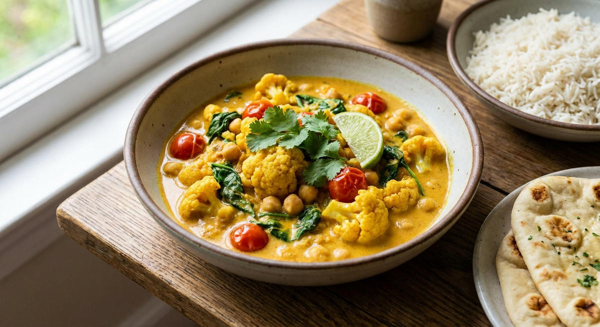 Blumenkohlcurry mit Kokosmilch