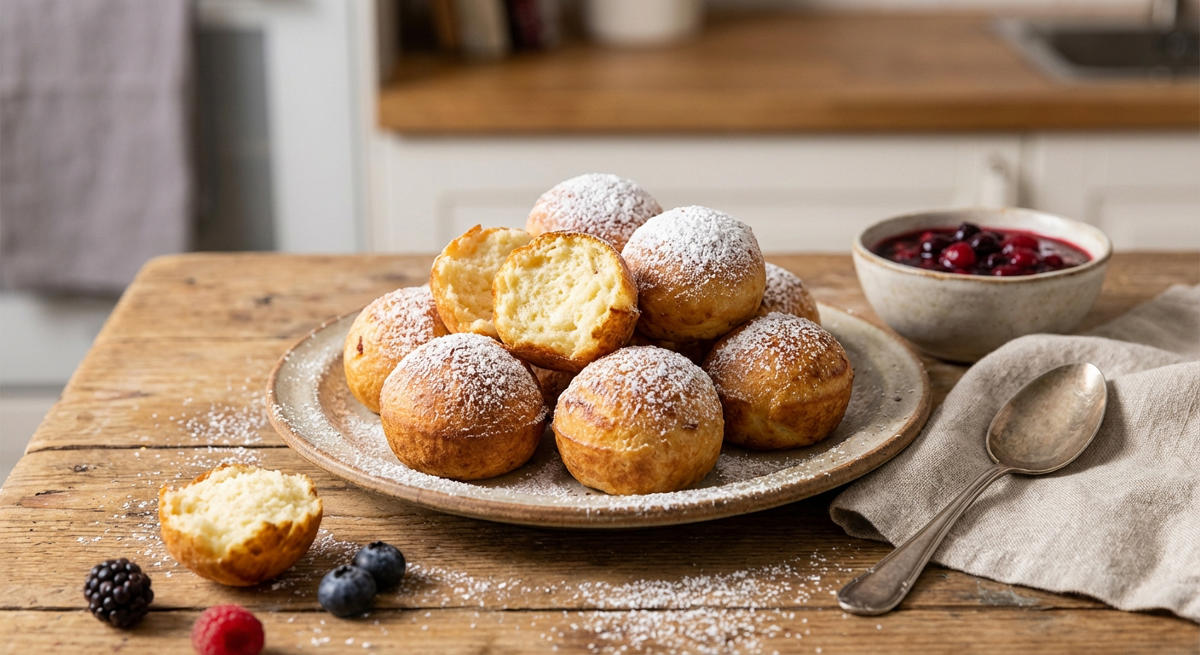 Quarkbällchen aus dem Ofen
