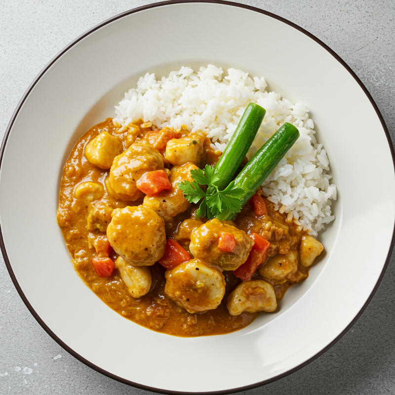 Gemüsecurry mit Blumenkohlreis