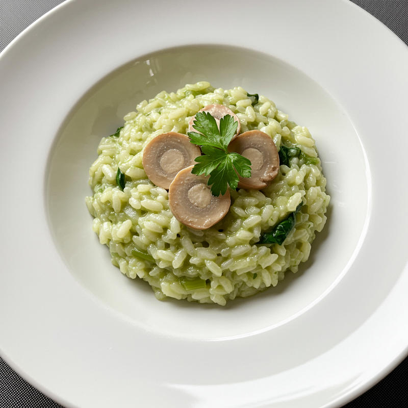 Risotto con espárragos