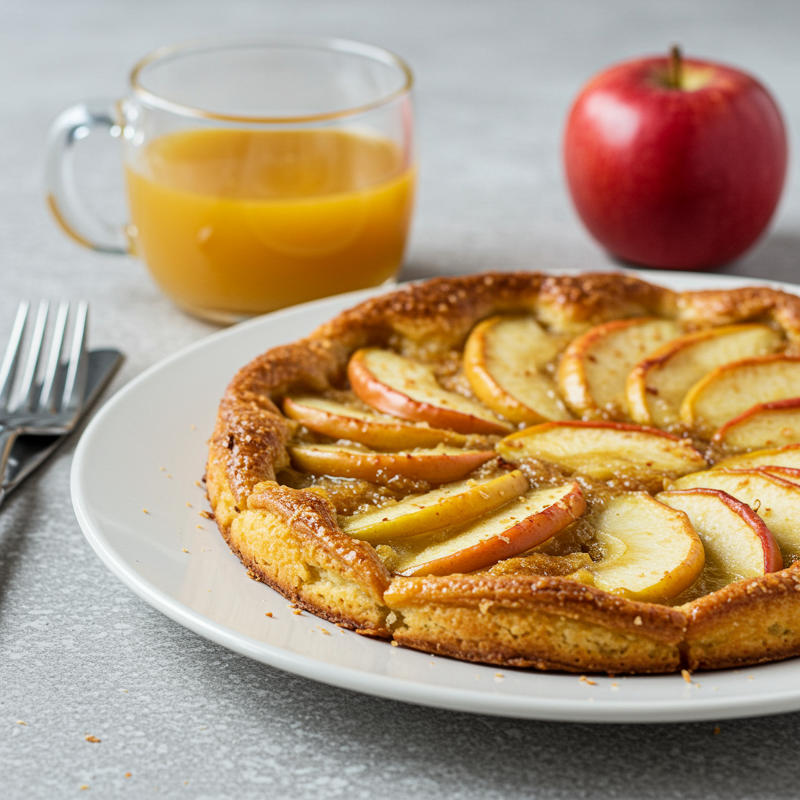 Veganer Apfelkuchen mit Haferflocken-Teig