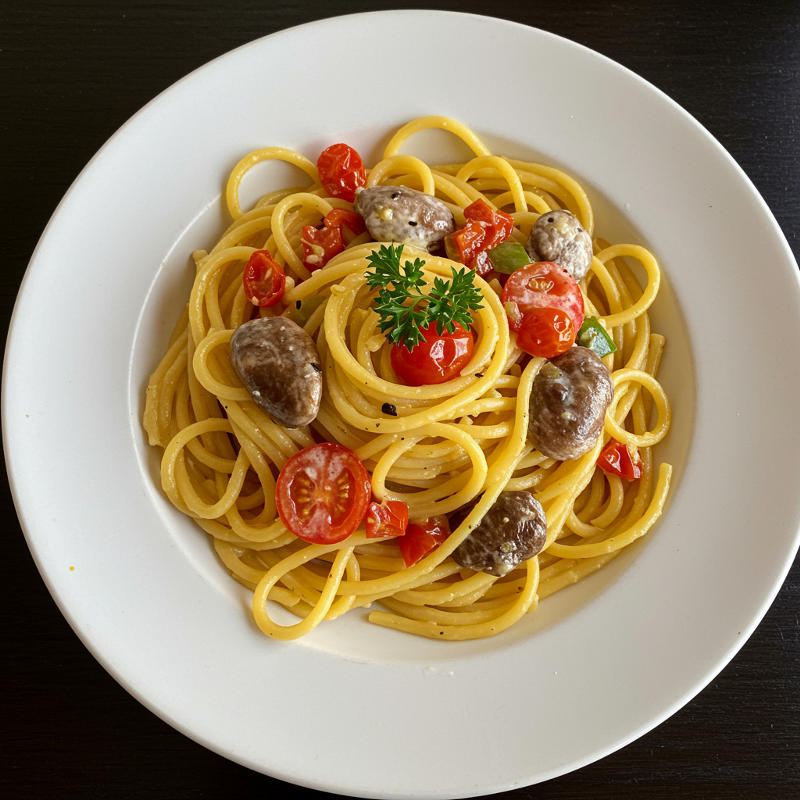 Hähnchen-Brokkoli-Spaghetti