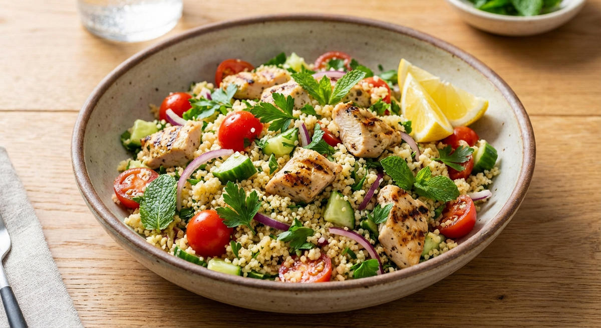 Couscous-Salat mit Hähnchen