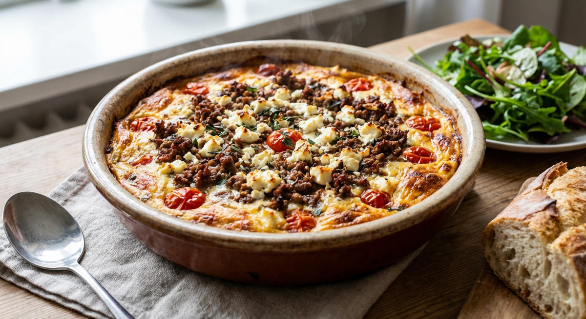 Feta-Hackfleisch-Auflauf